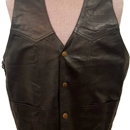 Cowhide Leather Motorcycle Jacket Lace