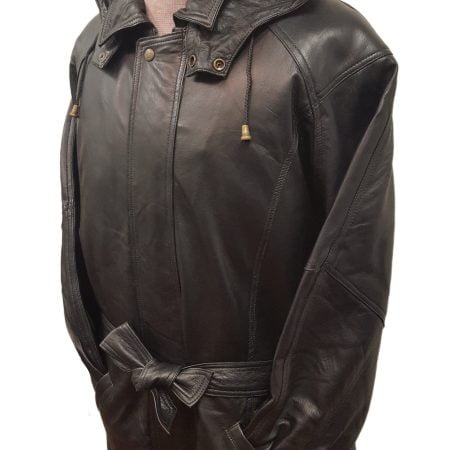 Leather Parka Jacket