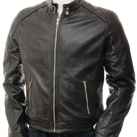 Black Leather Biker Jacket