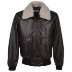 Leather Bomber Flight Jacket