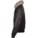 Leather Bomber Flight Jacket