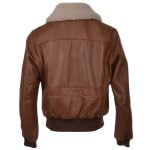 Leather Bomber Flight Jacket