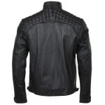 Leather Biker Quilted Jacket