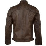 Leather Biker Quilted Jacket