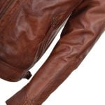 Leather Biker Quilted Jacket