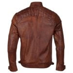 Leather Biker Quilted Jacket