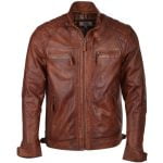 Leather Biker Quilted Jacket