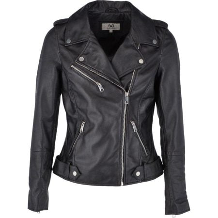 Women's Cowhide Leather Motorcycle Jacket