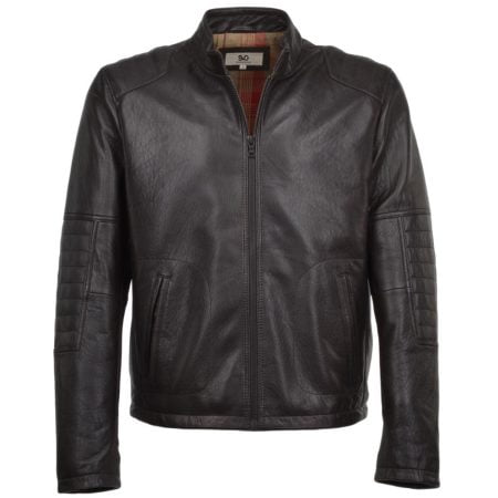 Leather Biker Moto Jacket