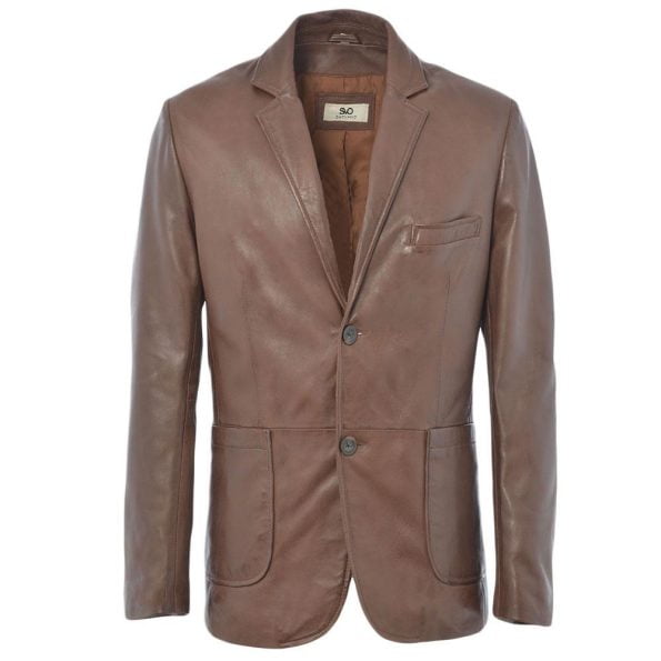 Men's Western Country Southern Leather Blazer