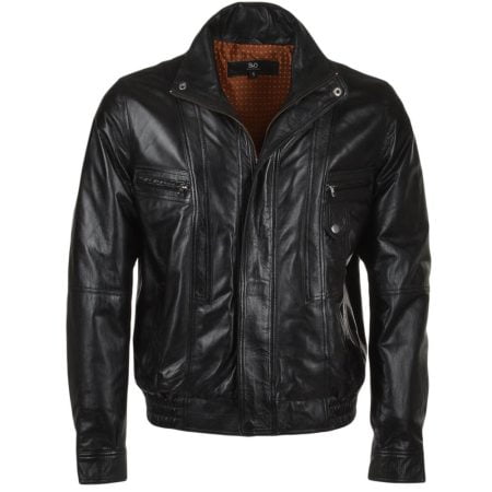 Leather Bomber Flight Jacket