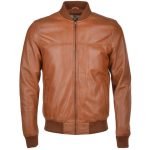 Lambskin Leather Bomber Jacket