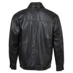 Leather Straight Lapel Jacket