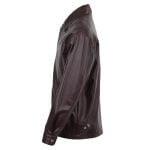 Leather Straight Lapel Jacket