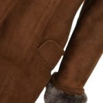 Sheepskin Leather 3-Button Coat