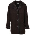 Sheepskin Leather 3-Button Coat