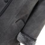 Sheepskin Leather 3-Button Coat