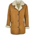 Sheepskin Leather 3-Button Coat