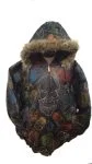 Skull Embroidery Leather Jacket