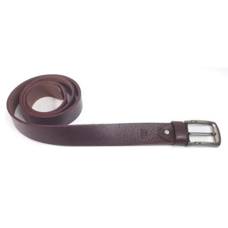 Jacob Men's Thick Full Grain Leather Handmade Belt in Chocolate Color