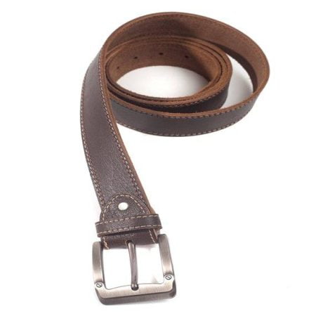 Lorenzo Men's Handmade Italian Leather Dark Brown Belt