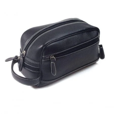 Men's Thomas Cowhide Leather Toiletry Dopp Bag