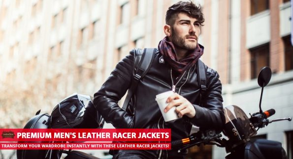 Premium Men's Leather Racer Jackets