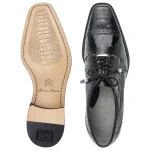 Belvedere-Batta-Mens-Black-Genuine-Ostrich-Oxfords-14006-BLK