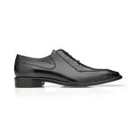 Belvedere-Biago-Mens-Shoes-Black-Exotic-Ostrich-Calf-Skin-Leather-Split-Toe-Oxfords