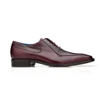 Belvedere-Biago-Mens-Shoes-Burgundy-Exotic-Ostrich-Calf-Skin-Leather-Split-Toe-Oxfords