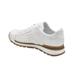 Belvedere-Blake-Shoes-Mens-White-Exotic-Genuine-Ostrich-Calf-Skin-Leather-Casual-Sneakers