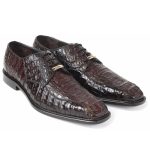 Belvedere-Chapo-Mens-Shoes-Brown-Genuine-Hornback-Caiman-Crocodile-Oxfords