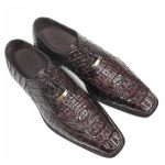 Belvedere-Chapo-Mens-Shoes-Brown-Genuine-Hornback-Caiman-Crocodile-Oxfords