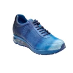 Belvedere-George-Mens-Shoes-Blue-Cobalt-Exotic-Ostrich-Leg-Lace-Up-Casual-Sneakers