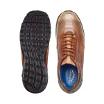 Belvedere-George-Mens-Shoes-Rust-Exotic-Ostrich-Leg-Lace-Up-Casual-Sneakers