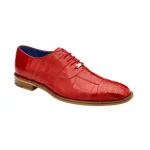 Belvedere-Mare-Shoes-Mens-Red-Genuine-Ostrich-Eel-Split-Toe-Oxfords