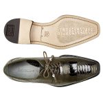 Belvedere-Mens-Batta-Olive-Genuine-Ostrich-Oxfords-