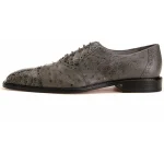 Belvedere-Onesto-Mens-Gray-Genuine-Ostrich-and-Crocodile-Oxfords-