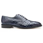 Belvedere-Onesto-Mens-Navy-Genuine-Ostrich-and-Crocodile-Oxfords-