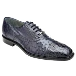 Belvedere-Onesto-Mens-Navy-Genuine-Ostrich-and-Crocodile-Oxfords-