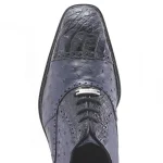 Belvedere-Onesto-Mens-Navy-Genuine-Ostrich-and-Crocodile-Oxfords-