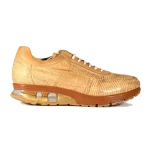 Belvedere-Savana-Mens-Shoes-Camel-Exotic-Lizard-Tennis-Sneakers