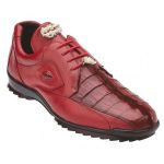 Belvedere-Vasco-Mens-Red-Genuine-Hornback-Crocodile-Soft-Calf-Sneakers-2