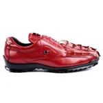 Belvedere-Vasco-Mens-Red-Genuine-Hornback-Crocodile-Soft-Calf-Sneakers-2