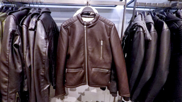 Buy Leather Brown Bomber Jacket USA